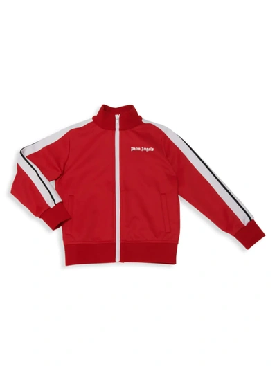 Shop Palm Angels Little Boy's & Boy's Classic Logo Track Jacket In Red White