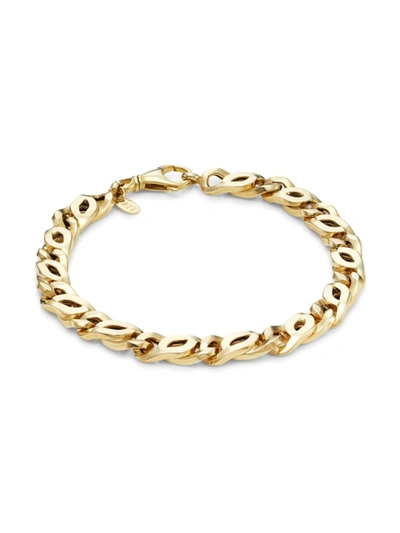 Shop Saks Fifth Avenue Men's 14k Yellow Gold Link Bracelet