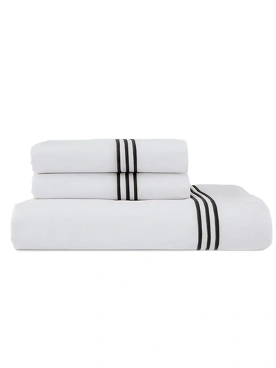 Shop Downtown Company Madison 4-piece Sheets Set In White Black