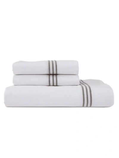 Shop Downtown Company Madison 4-piece Sheets Set In White Gray