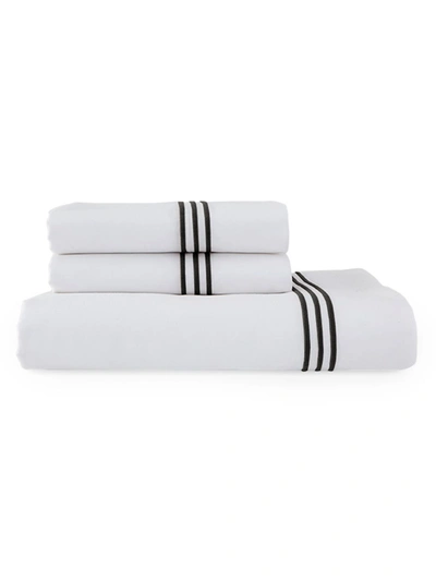 Shop Downtown Company Madison 4-piece Sheets Set In White Black