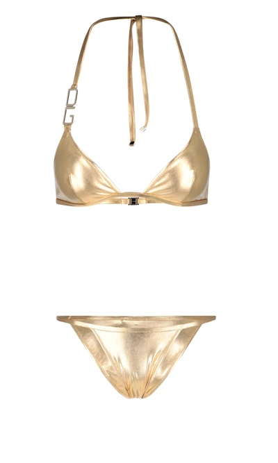 Shop Dolce & Gabbana Swimwear In Gold