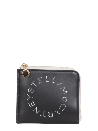 Shop Stella Mccartney Wallet With Zip In Nero