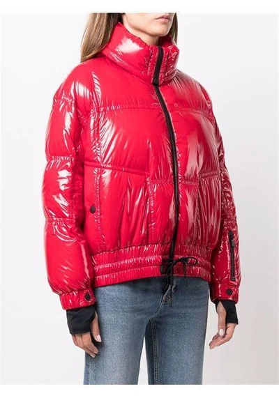Shop Moncler Grenoble Chambairy Padded Jacket In Red