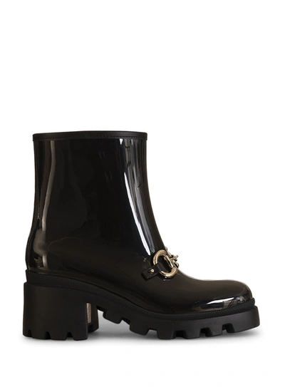 Shop Gucci Horsebit-detail Block-heel Boots In Nero