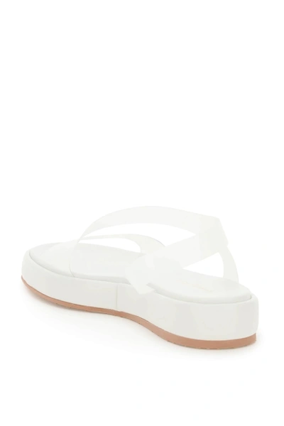 Shop Gianvito Rossi Metropolis Platform Sandals In White