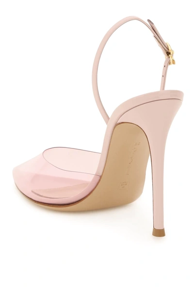 Shop Gianvito Rossi Ribbon D'orsay Slingback Pumps In Pink