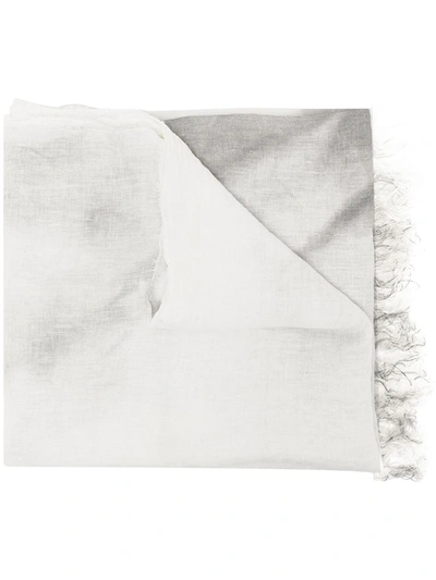 Shop Forme D'expression Motta Abstract-print Scarf In White