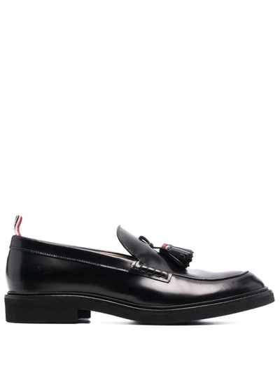 Shop Thom Browne Tassel-detail Loafers In Black