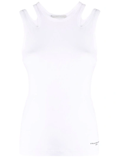 Shop Stella Mccartney Cut-out Detail Vest In White