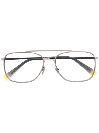 Shop Orlebar Brown Pilot-frame Sunglasses In Silver