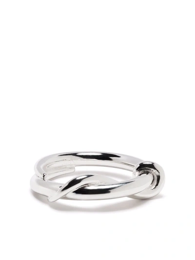 Shop Annelise Michelson Unity Simple Ring In Silver