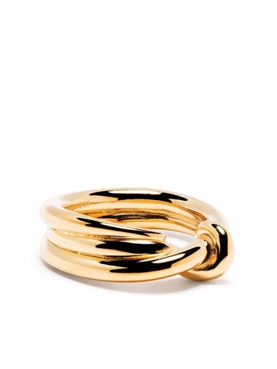 Shop Annelise Michelson Unity Double Ring In Gold