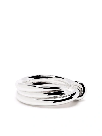 Shop Annelise Michelson Unity Double Ring In Silver