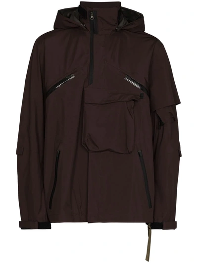 Shop Acronym 2l Gore-tex Paclite Hooded Jacket In Brown