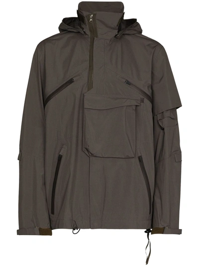 Shop Acronym 2l Gore-tex Paclite Hooded Jacket In Grey