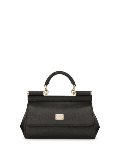 Dolce & Gabbana Small Black Sicily Hand Bag