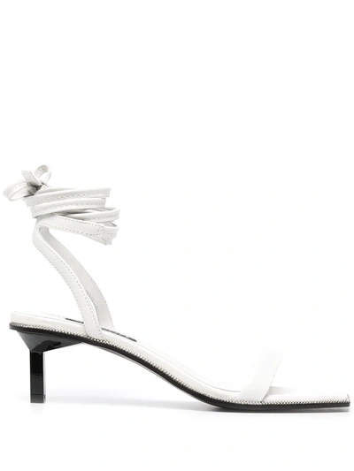 Shop Senso Jessica Tie-fastening Sandals In White