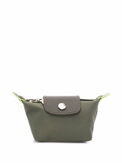 Shop Longchamp Le Pliage Coin Purse In Green