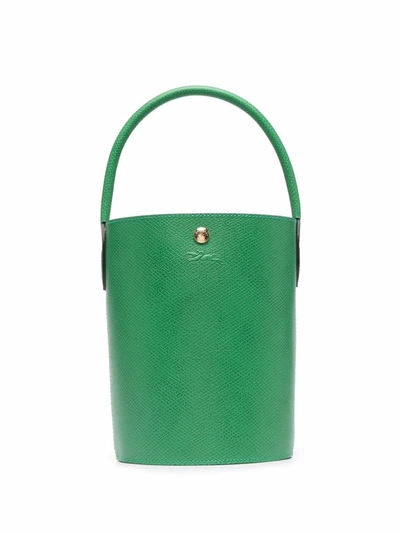 Longchamp Xs Epure Leather Crossbody Bag In Green