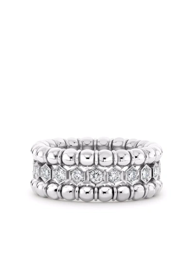 Shop Pragnell 18kt White Gold Bohemia Diamond Expandable Ring In Silver