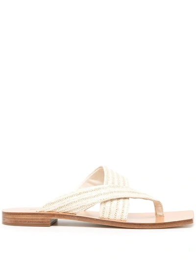 Shop Senso Gretel Ii Low-block Sandals In Neutrals