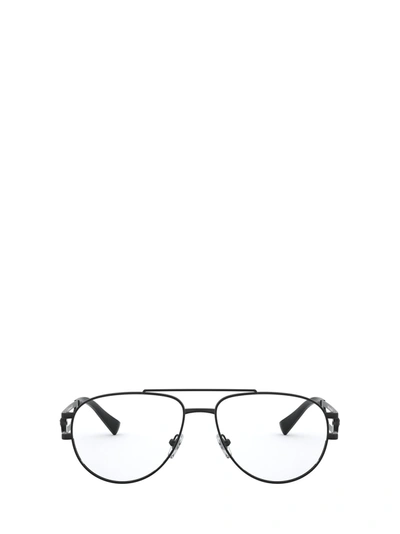 Shop Versace Eyewear Eyeglasses In Matte Black