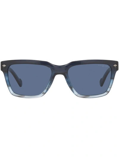 Shop Vogue Eyewear Vo5404s Square Frame Sunglasses In Blue