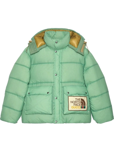 Gucci X The North Face Padded Jacket In Green | ModeSens