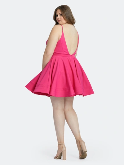 Shop Mac Duggal Sweetheart Low Back Fit & Flare Dress In Hot Pink