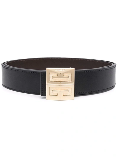 Shop Givenchy 4g Reversible Belt In Black