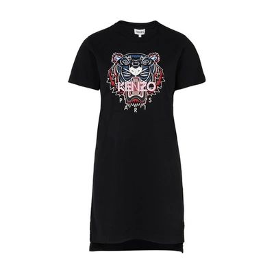 Shop Kenzo Tiger Classic T-shirt Dress In Black
