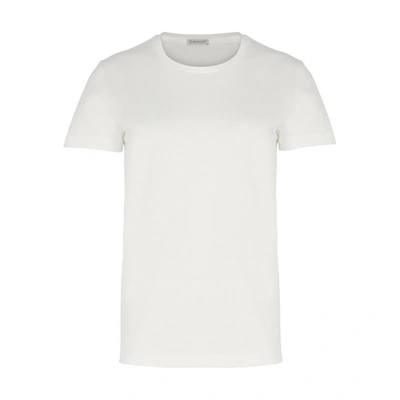 Shop Moncler Short-sleeved T-shirt In Natural