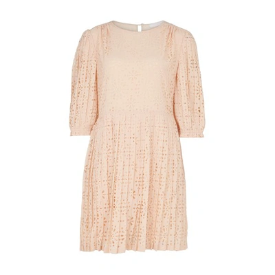 Shop See By Chloé Mini Dress In Honey Nude