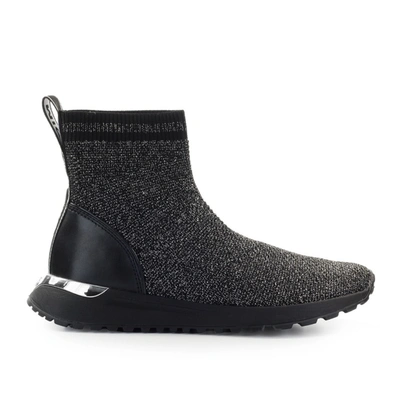 Shop Michael Kors Bodie Black Silver Sock Sneaker