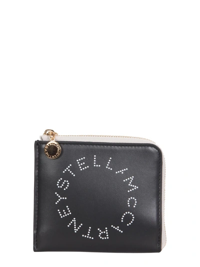 Shop Stella Mccartney Wallet With Zip In Black