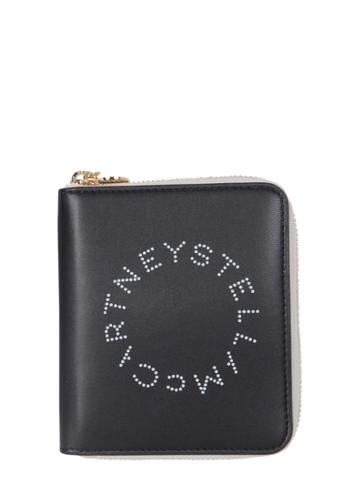 Shop Stella Mccartney Wallet With Zip In Black
