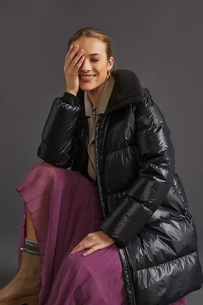 Sweaty Betty Lustrous Puffer Coat In Black | ModeSens