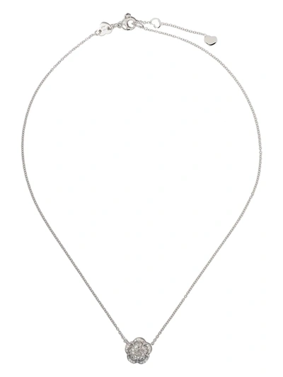Shop Pasquale Bruni 18kt White Gold Je T´aime Diamond Necklace In Silver
