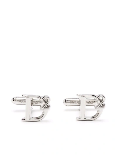 Shop Dsquared2 D2 Cufflinks In Silver