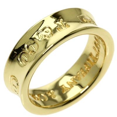 Pre-owned Tiffany & Co Tiffany 1837 18k Yellow Gold Ring Eu 50.5