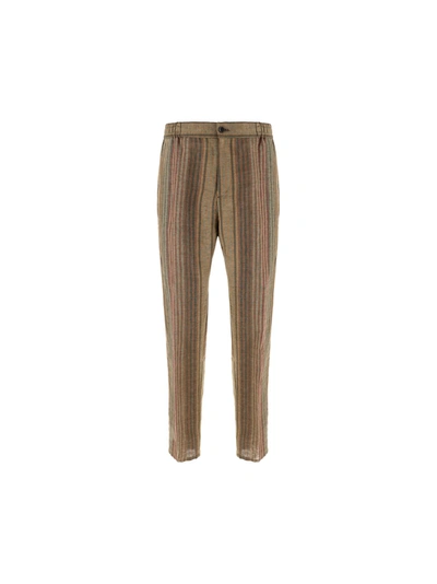 Shop Etro Men's Brown Other Materials Pants