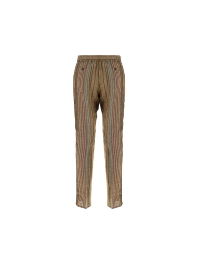 Shop Etro Men's Brown Other Materials Pants