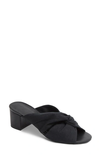 Shop Rebecca Allen The Twist Slide Sandal In Black