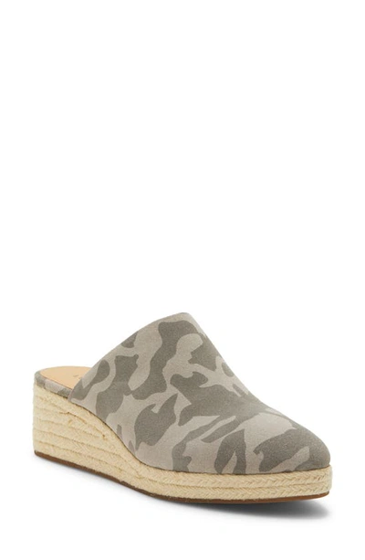 Shop Lucky Brand Luceina Espadrille Wedge In Chinchilla Leather