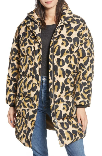 Shop Scotch & Soda Animal Print Puffer Jacket In Combo D