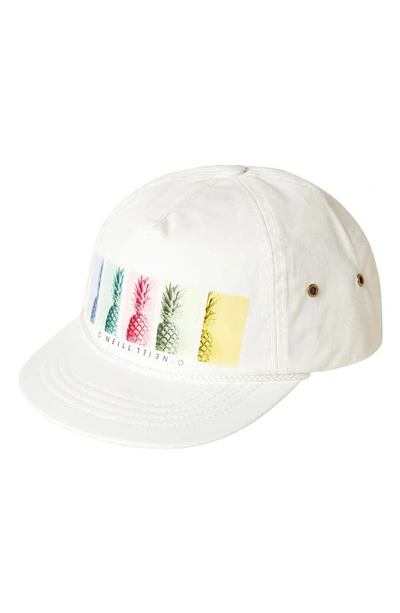 Shop O'neill Hiker Canvas Baseball Hat In Bright White