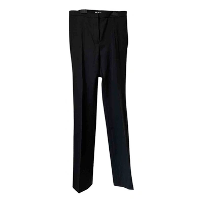 Pre-owned Vanessa Bruno Wool Straight Pants In Black