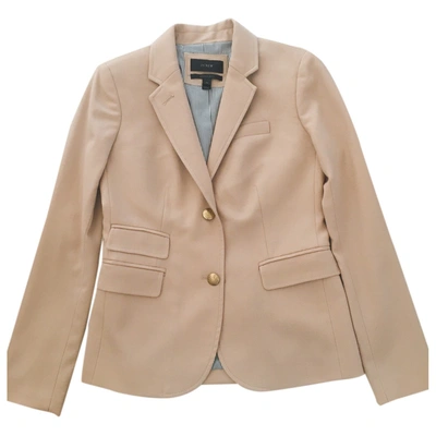 Pre-owned J.crew Wool Blazer In Camel