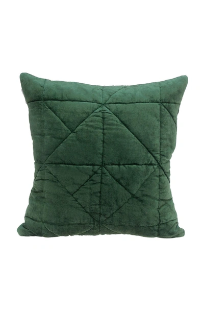 Shop Parkland Collection Zoe Quilted Throw Pillow In Green